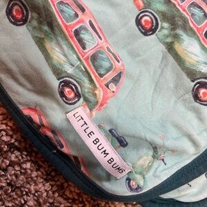 Little Bum Bums- this is how we roll 50x50 bamboo blanket